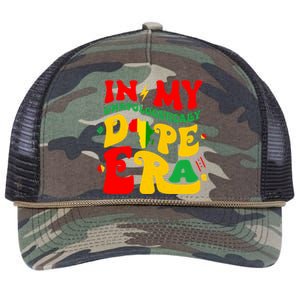 In My Unapologetically Dope Era Junenth Black History Funny Gift Retro Rope Trucker Hat Cap