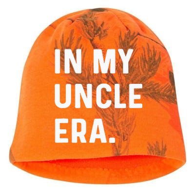 In My Uncle Era New Uncle Announcement Kati - Camo Knit Beanie