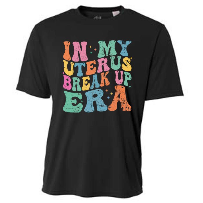 In My Uterus Break Up Era Groovy Hysterectomy Recovery Cooling Performance Crew T-Shirt