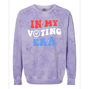 In My Voting Era Usa Flag 2024 Election Colorblast Crewneck Sweatshirt