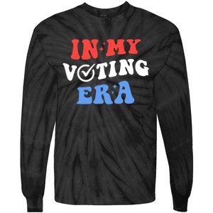 In My Voting Era Usa Flag 2024 Election Tie-Dye Long Sleeve Shirt