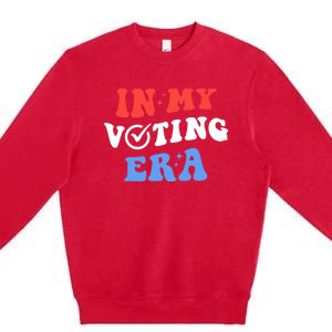 In My Voting Era Usa Flag 2024 Election Premium Crewneck Sweatshirt