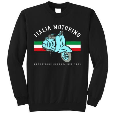 Italia Motorino Vintage Italian Scooter Italian Flag Sweatshirt