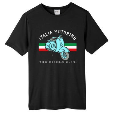 Italia Motorino Vintage Italian Scooter Italian Flag Tall Fusion ChromaSoft Performance T-Shirt