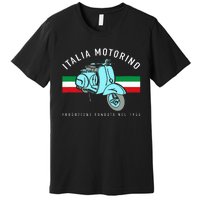 Italia Motorino Vintage Italian Scooter Italian Flag Premium T-Shirt