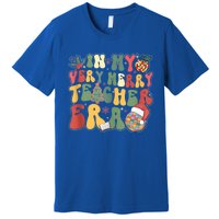 In My Very Merry Teacher Era Groovy Retro Teacher Christmas Meaningful Gift Premium T-Shirt