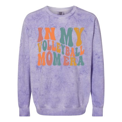 In My Volleyball Mom Era Colorblast Crewneck Sweatshirt