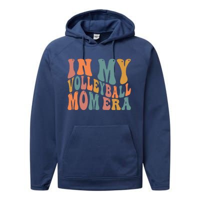 In My Volleyball Mom Era Performance Fleece Hoodie