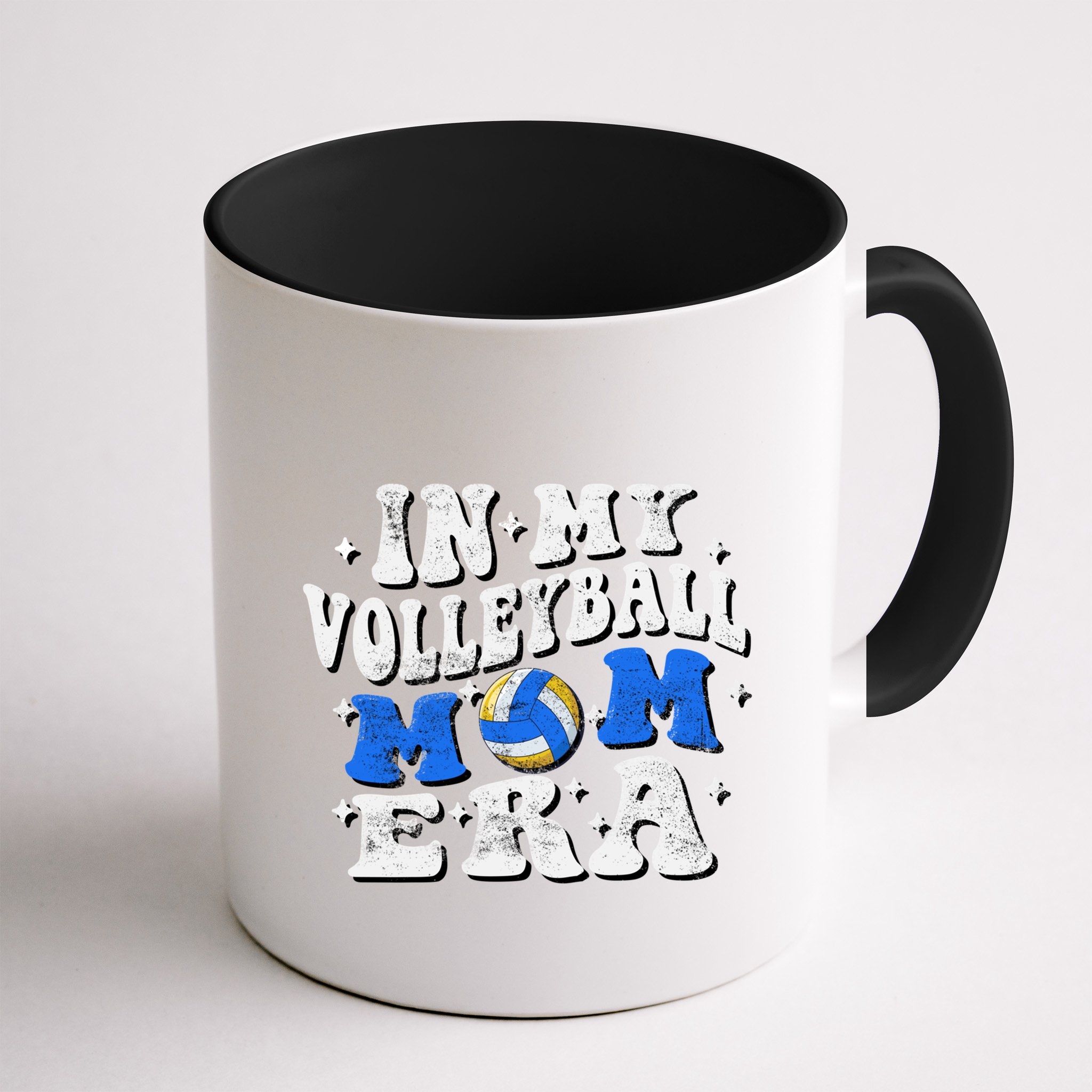 In My Volleyball Mom Era Funny Player Volleyball Mom Groovy Great Gift Mug