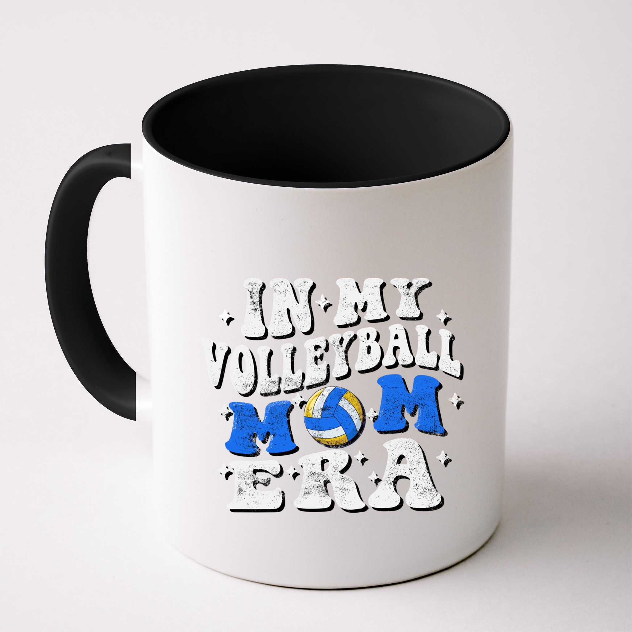 In My Volleyball Mom Era Funny Player Volleyball Mom Groovy Great Gift Mug