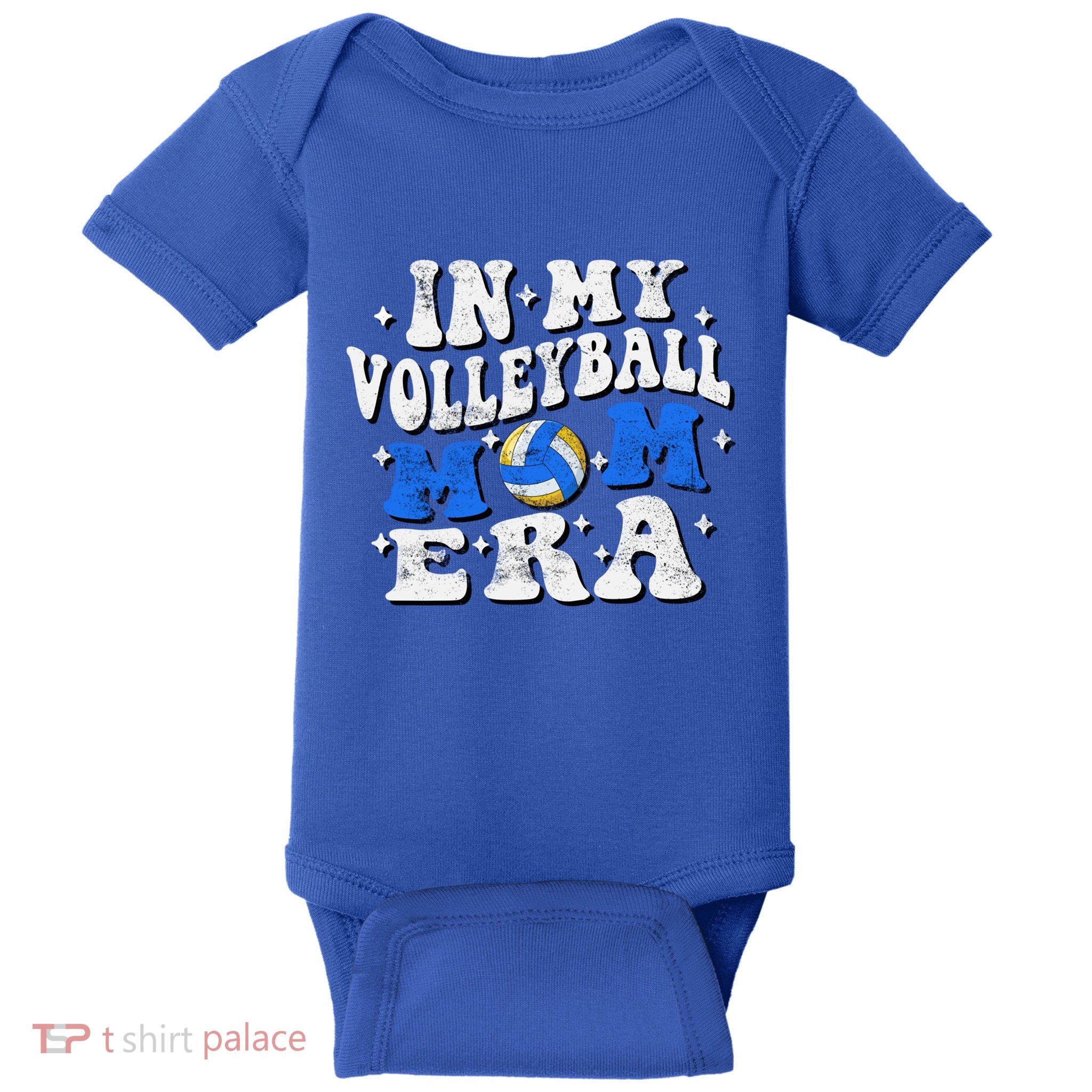 In My Volleyball Mom Era Funny Player Volleyball Mom Groovy Great Gift Baby Bodysuit
