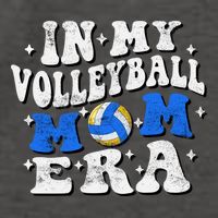 In My Volleyball Mom Era Funny Player Volleyball Mom Groovy Great Gift Vector Backpack