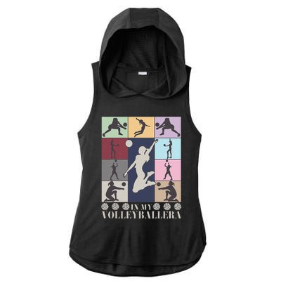 In My Volleyball Era Retro Vintage Volleyball Sport Game Day Ladies PosiCharge Tri-Blend Wicking Draft Hoodie Tank