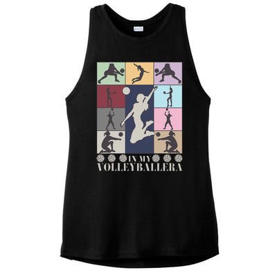 In My Volleyball Era Retro Vintage Volleyball Sport Game Day Ladies PosiCharge Tri-Blend Wicking Tank