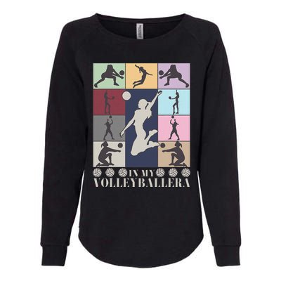 In My Volleyball Era Retro Vintage Volleyball Sport Game Day Womens California Wash Sweatshirt