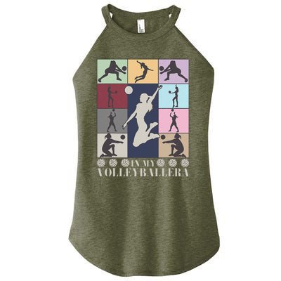 In My Volleyball Era Retro Vintage Volleyball Sport Game Day Women's Perfect Tri Rocker Tank