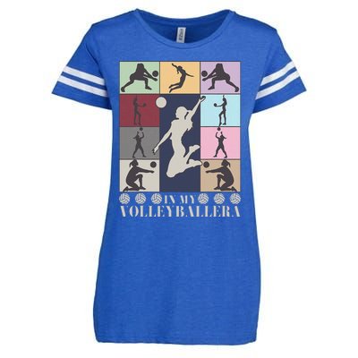 In My Volleyball Era Retro Vintage Volleyball Sport Game Day Enza Ladies Jersey Football T-Shirt