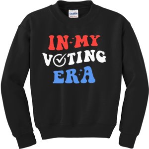 In My Voting Era Usa Flag 2024 Election Kids Sweatshirt