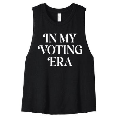 In My Voting Era Presidential Election 2024 Women's Racerback Cropped Tank