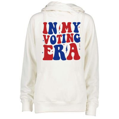 In My Voting Era Retro Election Womens Funnel Neck Pullover Hood