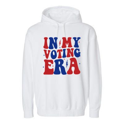 In My Voting Era Retro Election Garment-Dyed Fleece Hoodie