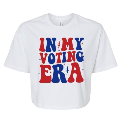 In My Voting Era Retro Election Bella+Canvas Jersey Crop Tee