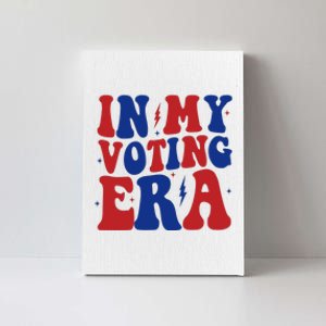 In My Voting Era Retro Election Canvas