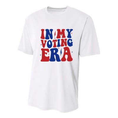 In My Voting Era Retro Election Youth Performance Sprint T-Shirt