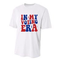 In My Voting Era Retro Election Youth Performance Sprint T-Shirt