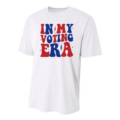 In My Voting Era Retro Election Youth Performance Sprint T-Shirt