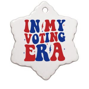 In My Voting Era Retro Election Ceramic Star Ornament