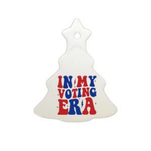 In My Voting Era Retro Election Ceramic Tree Ornament