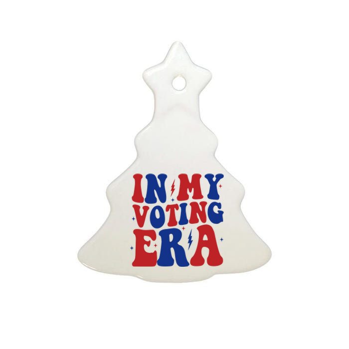 In My Voting Era Retro Election Ceramic Tree Ornament