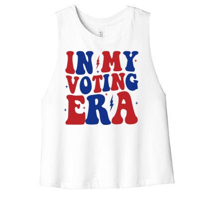 In My Voting Era Retro Election Women's Racerback Cropped Tank