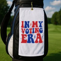 In My Voting Era Retro Election Golf Towel