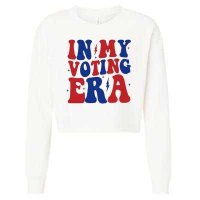 In My Voting Era Retro Election Cropped Pullover Crew