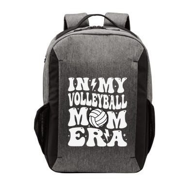 In My Volleyball Mom Era Funny Mama Mothers Day Groovy Vector Backpack
