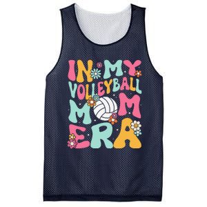 In My Volleyball Mom Era Game Day Cute Retro Volleyball Mama Mesh Reversible Basketball Jersey Tank