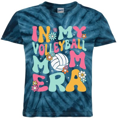 In My Volleyball Mom Era Game Day Cute Retro Volleyball Mama Kids Tie-Dye T-Shirt