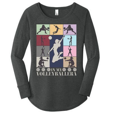 In My Volleyball Era Retro Vintage Volleyball Sport Women's Perfect Tri Tunic Long Sleeve Shirt