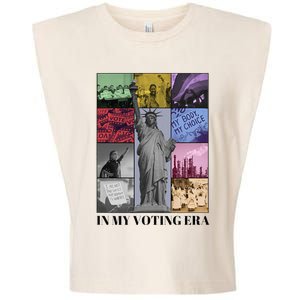 In My Voting Era Presidential Election 2024 Harris Walz Garment-Dyed Women's Muscle Tee