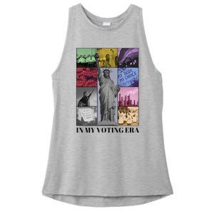 In My Voting Era Presidential Election 2024 Harris Walz Ladies PosiCharge Tri-Blend Wicking Tank