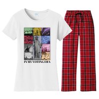 In My Voting Era Presidential Election 2024 Harris Walz Women's Flannel Pajama Set