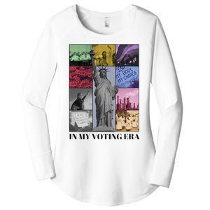 In My Voting Era Presidential Election 2024 Harris Walz Women's Perfect Tri Tunic Long Sleeve Shirt