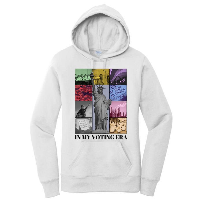 In My Voting Era Presidential Election 2024 Harris Walz Women's Pullover Hoodie