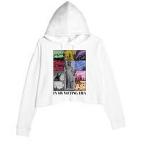 In My Voting Era Presidential Election 2024 Harris Walz Crop Fleece Hoodie