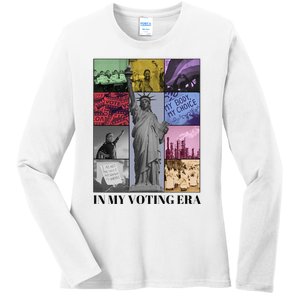 In My Voting Era Presidential Election 2024 Harris Walz Ladies Long Sleeve Shirt