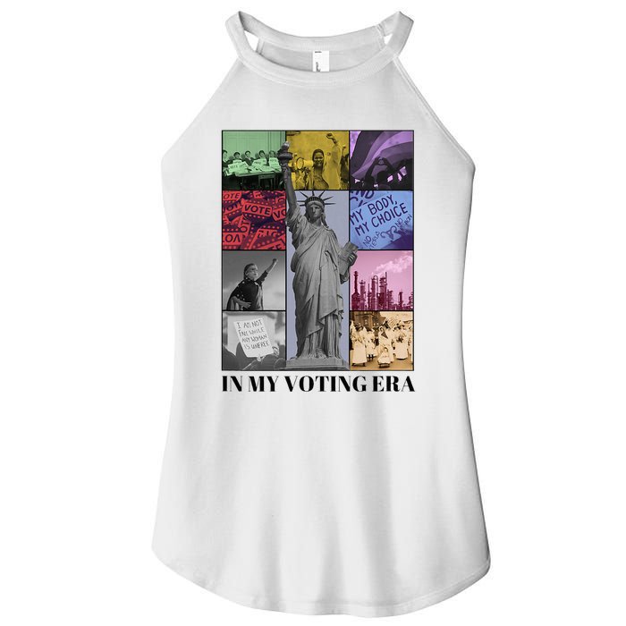 In My Voting Era Presidential Election 2024 Harris Walz Women's Perfect Tri Rocker Tank