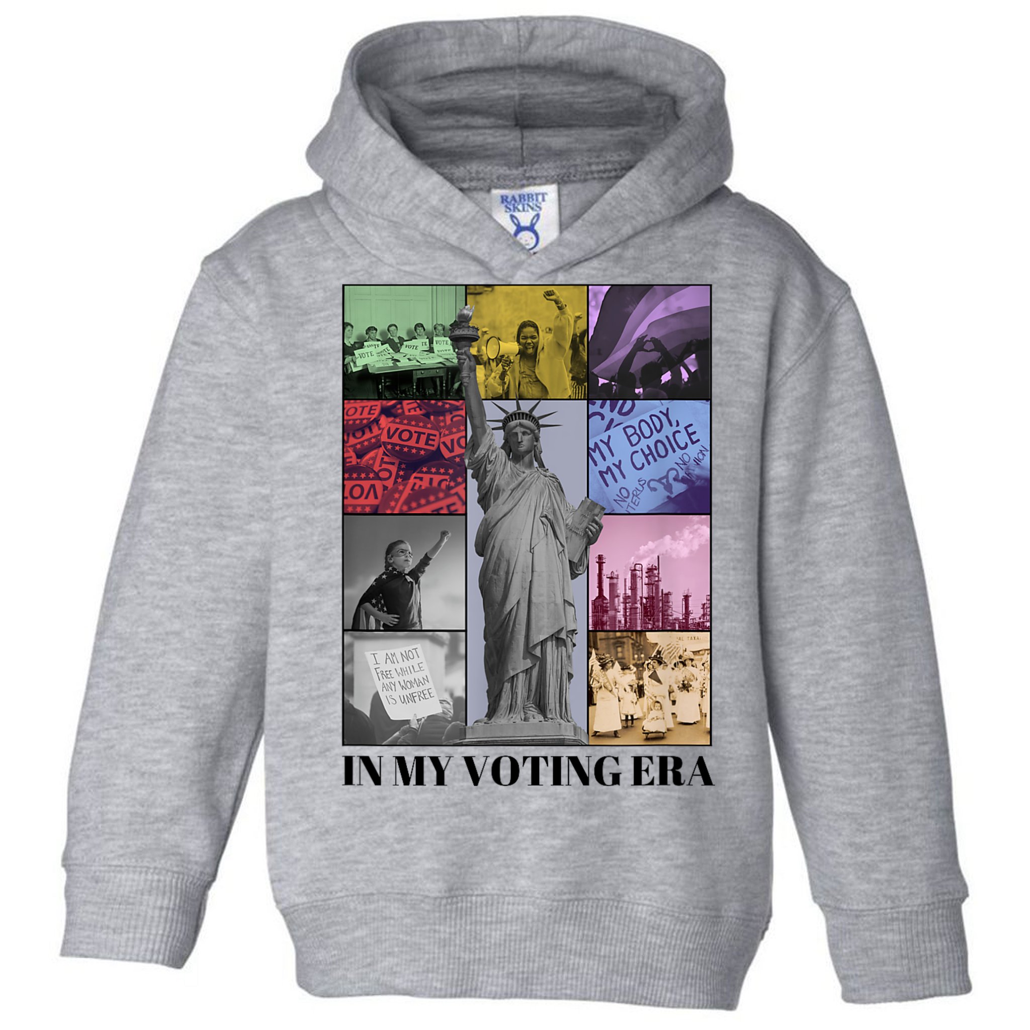 In My Voting Era Presidential Election 2024 Harris Walz Toddler Hoodie