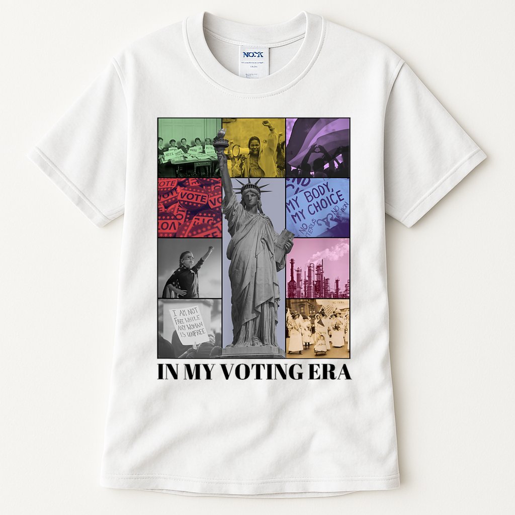 In My Voting Era Presidential Election 2024 Harris Walz Tall T-Shirt
